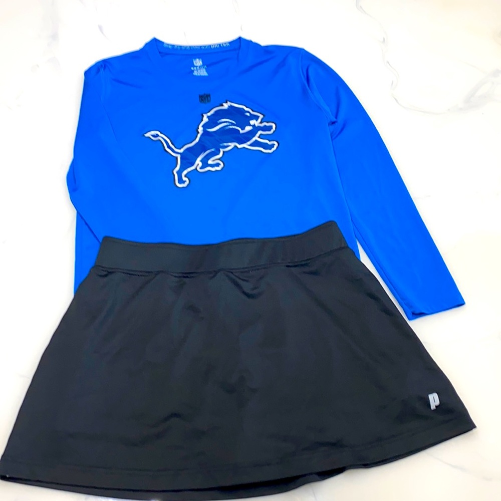 Girls Detroit Lions Outfit 10/12